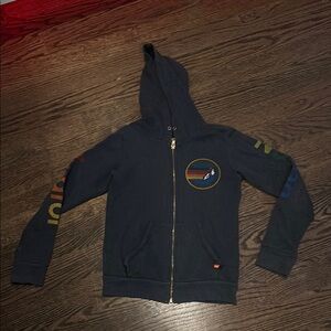Charcoal, Aviator Nation (Girls) zip up hoodie